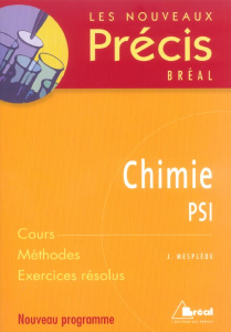 Chimie . PSI - Mesplède Jacques