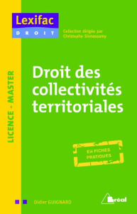 Droit des collectivités territoriales - Guignard Didier