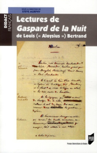 Lectures de Gaspard de la Nuit de Louis ("Aloysius") Bertrand - Murphy Steve
