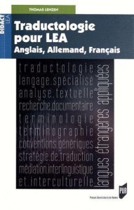 Traductologie pour LEA. Anglais, Allemand, Français - Lenzen Thomas