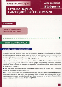 Civilisation de l'Antiquité Gréco-Romaine - Geneau Pascal