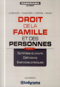 Droit de la famille et des personnes. 4e édition - Mirkovic Aude