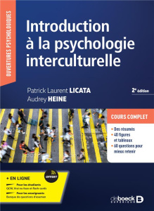 Introduction à la psychologie interculturelle - Heine Audrey ; Licata Laurent ; Berry John ; Dasen
