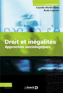 Droit et inégalités. Approches sociologiques - Herlin-Giret Camille ; Lejeune Aude