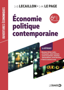 Economie politique contemporaine. 6e édition - Lecaillon Jean-Didier ; Le Page Jean-Marie