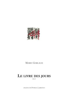 Le livre des jours - Gerlaud Marie