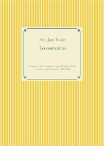 Les contrerimes - Toulet Paul-Jean