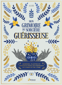 Mon grimoire de sorcière guérisseuse. Remèdes, plantes et cristaux pour les bienfaits du corps et de - DELVAILLE ALICE