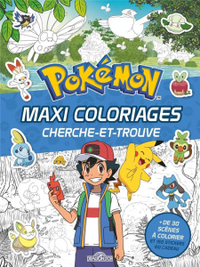 Maxi coloriages cherche-et-trouve. Plus de 30 scènes à colorier et 150 stickers en cadeau - Molina Fabien