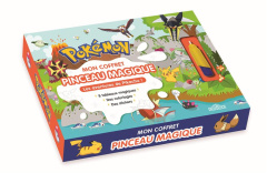 Pokémon Mon coffret pinceau magique - Les aventures de Pikachu ! Coffret avec 8 tableaux magiques, d - Collin Justine