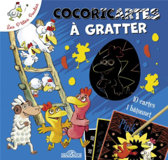 Les P'tites poules, Cocoricartes à gratter. Avec 10 cartes et 1 bâtonnet - PKJ