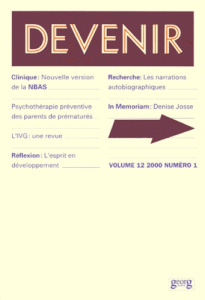 Devenir volume 12 n° 1/2000 - COLLECTIF/COLLE