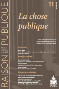Raison Publique N° 11 : La chose publique - Sassen Saskia ; Guibet Lafaye Caroline ; Dumitru S