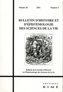 Bulletin d'histoire et d'épistémologie des sciences de la vie Volume 18 N° 1/2011 - Becquemont Daniel