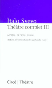 THEATRE COMPLET III - SVEVO ITALO