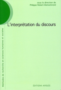 L'interprétation du discours - Robert-Demontrond Philippe
