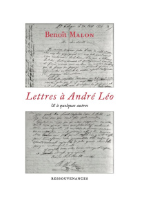 Lettres à André Léo - Malon Benoît