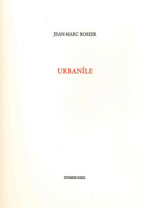 Urbanîle - Rosier Jean-Marc
