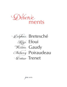 Débordements - Bretesché Delphine ; Efoui Kossi ; Gaudy Hélène ;