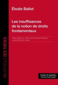 Les insuffisances de la notion de droits fondamentaux - Ballot Elodie ; Cesaro Jean-François