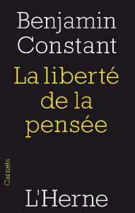 La liberté de la pensée - Constant Benjamin ; L'Yvonnet François