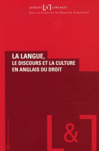 LANGUE LE DISCOURS ET LA CULTURE EN ANGLAIS DU DROIT - GREENSTEIN