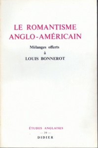 Le Romantisme anglo-américain - Bonnerot Louis