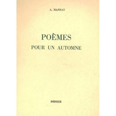 poème pour un automne - MANSAT ANDRE