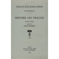 Histoire des oracles - Fontenelle Bernard de
