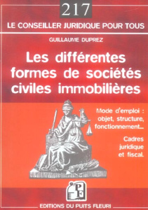 Les différentes formes de sociétés civile immobilières - Duprez Guillaume