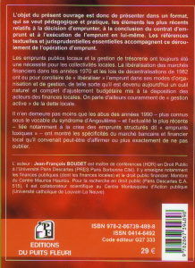 L'emprunt des collectivités locales et la gestion de la trésorerie - Boudet Jean-François ; Fockenoy Marc