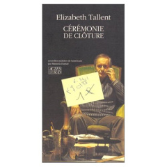 Cérémonie de clôture - Tallent Elizabeth ; Dumay Manuela