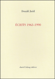 Ecrits 1963-1990 - Judd Donald