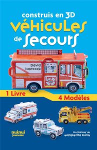 Véhicules de secours. Avec un livre et 4 modèles - Hawcock David ; Borin Margherita