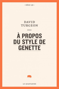 A PROPOS DU STYLE DE GENETTE - TURGEON DAVID