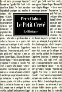 Le petit crevé - Chalmin Pierre
