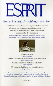Esprit N° 376, Juillet 2011 : Etat et internet : des voisinages instables - Padis Marc-Olivier