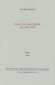 Dans le chaudron du négatif - Mandosio Jean-Marc