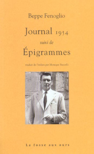 JOURNAL 1954 SUIVI DE EPIGRAMMES - FENOGLIO BEPPE