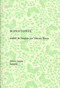 Monotonie. Edition bilingue français-anglais - Cutts Simon ; Barras Vincent