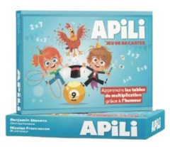 Apili jeu de 60 cartes - Apprendre les tables de multiplications grâce à l'humour - Collectif