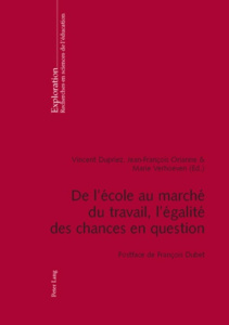 De l'école au marché du travail, l'égalité des chances en question - Dupriez Vincent