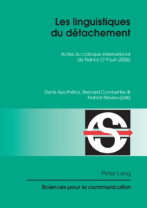 Les linguistiques du détachement - Apothéloz Denis