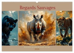 Regards Sauvages - Rencontres au coeur du monde sauvage (Calendrier mural 2026 DIN A2 vertical), CAL - Paul - babetts bildergalerie babett