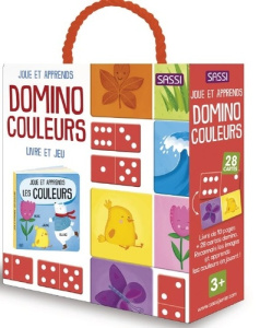Domino couleurs. Livre de 10 pages et 28 cartes domino - Gaule Matteo ; Negrel Sarah