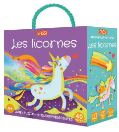 Les licornes. Avec un livre, un puzzle de 40 pièces et 10 figures prédécoupées - Gaule Matteo