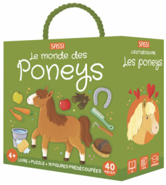 Le monde des poneys. Livre puzzle 10 figurines prédécoupées, 40 pièces - AA.VV.