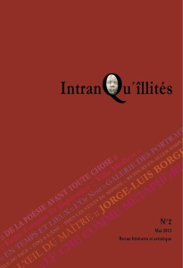 IntranQu'îllités N° 2, mai 2013 - Noël James