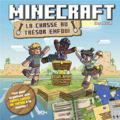 MINECRAFT - LA CHASSE AU TRESOR ENFOUI - POCHETTE - CLUZEL VALERIE