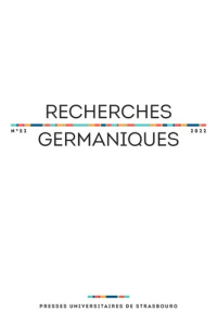 Recherches germaniques N° 52/2022 - Choné Aurélie